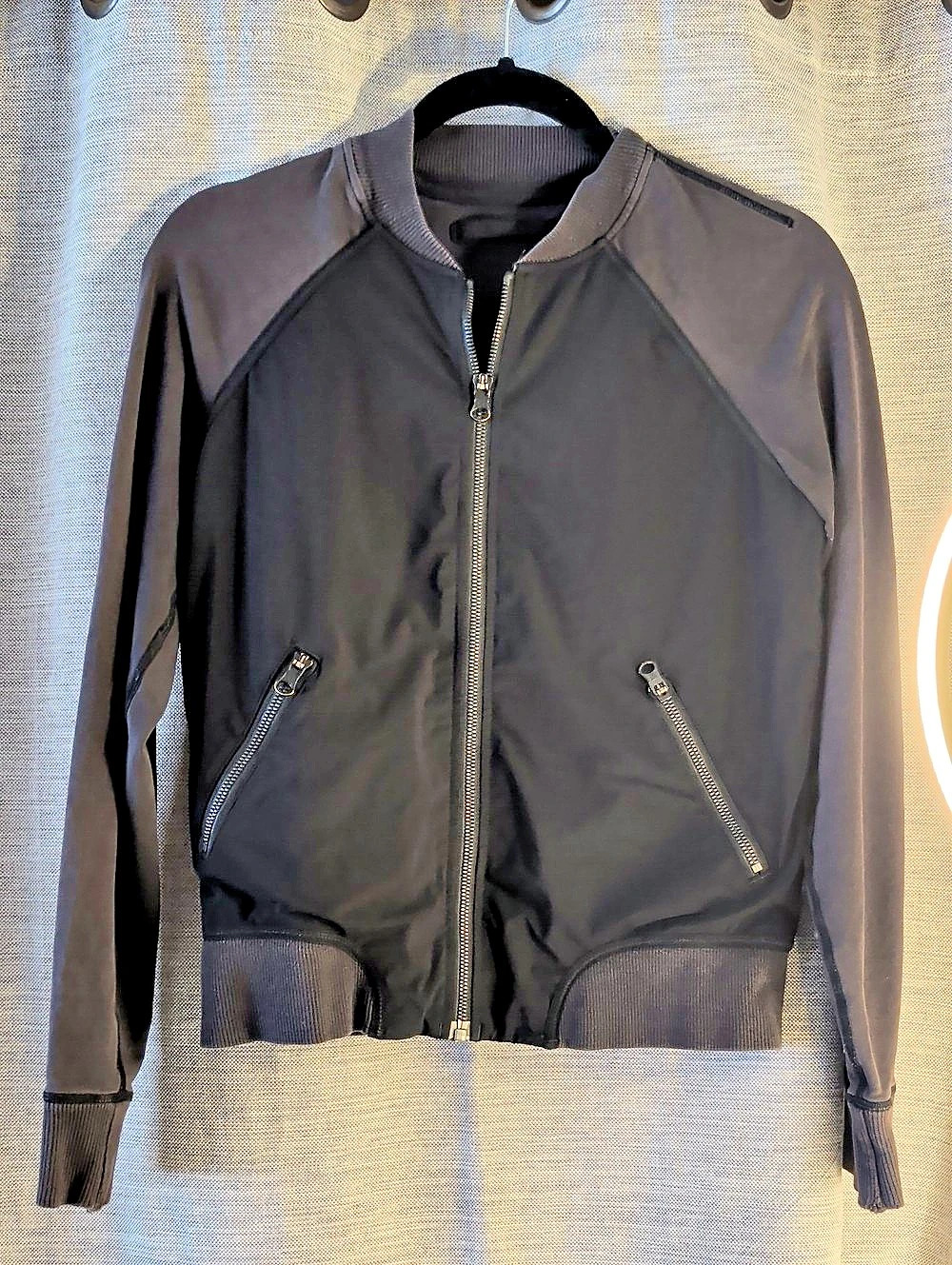 lululemon Softstreme Bomber Jacket Black (Reversible)